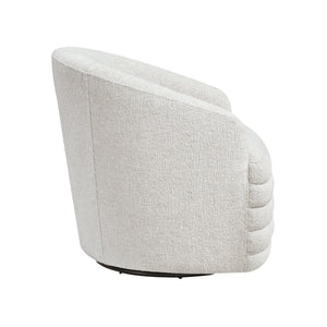 English Elm Swivel Barrel Chair Plush Chenille Upholstered Accent Seat for Living Room Reading Nook B011P581704