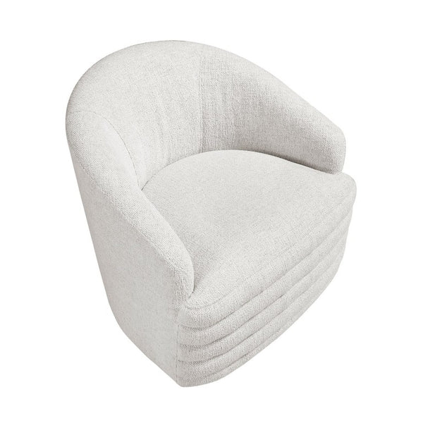 English Elm Swivel Barrel Chair Plush Chenille Upholstered Accent Seat for Living Room Reading Nook B011P581704
