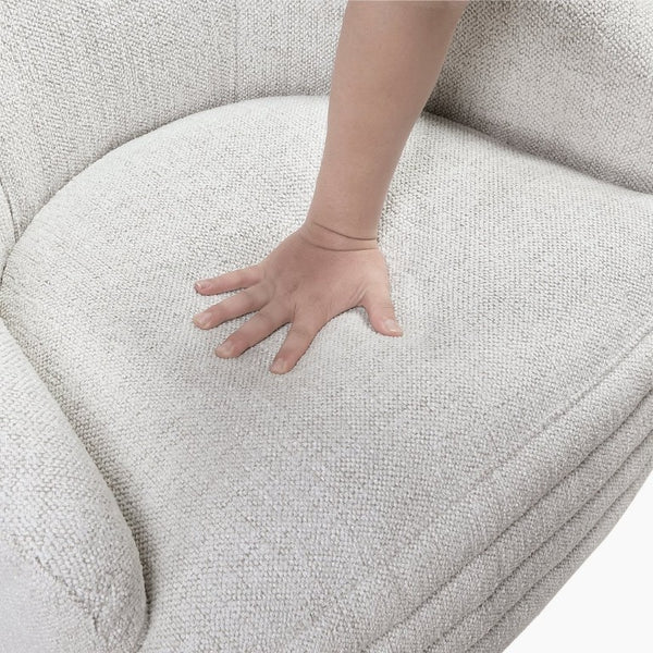 English Elm Swivel Barrel Chair Plush Chenille Upholstered Accent Seat for Living Room Reading Nook B011P581704