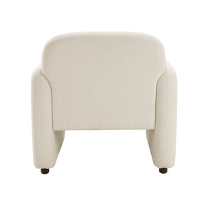 English Elm Swivel Barrel Chair Tufted Upholstered Accent Seat for Living Room Reading Nook Beige Boucle B011P581715