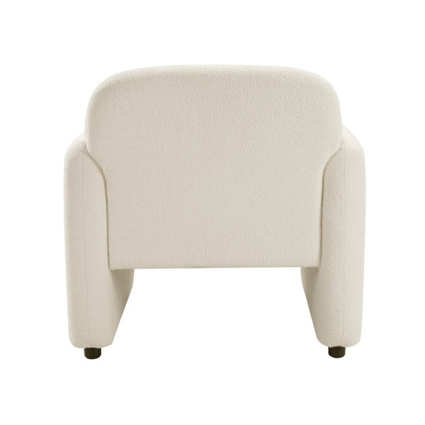 English Elm Swivel Barrel Chair Tufted Upholstered Accent Seat for Living Room Reading Nook Beige Boucle B011P581715