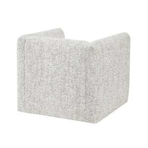 English Elm Swivel Accent Chair Jacquard Upholstery Pocket Coil Cushion Lumbar Pillow Included B011P581735