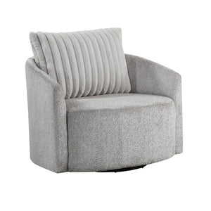 English Elm Swivel Accent Chair Soft Chenille Upholstery Pocket Coil Seat for Living Room B011P581748