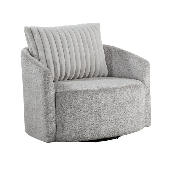 English Elm Swivel Accent Chair Soft Chenille Upholstery Pocket Coil Seat for Living Room B011P581748