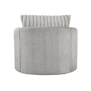 English Elm Swivel Accent Chair Soft Chenille Upholstery Pocket Coil Seat for Living Room B011P581748