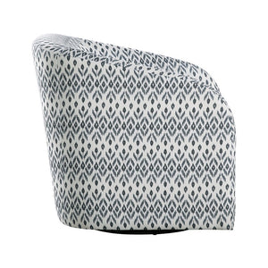 English Elm Swivel Accent Chair Tribal Polyester Fabric Pocket Coil Seat for Living Room B011P581770