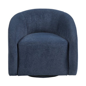 English Elm Swivel Barrel Accent Chair with Pocket Coil Cushioning and Microfiber Upholstery B011P581836