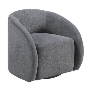 English Elm Swivel Barrel Accent Chair Microfiber Upholstered with 360 Base for Living Room B011P581837