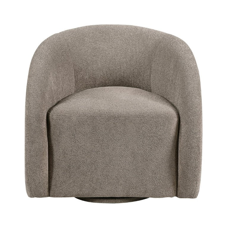 English Elm Swivel Barrel Accent Chair Pocket Coil Microfiber Upholstery for Living Room B011P581838