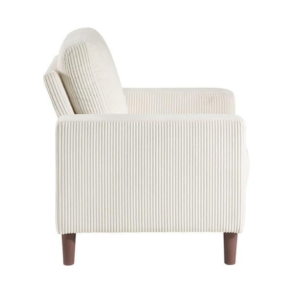 English Elm Swivel Accent Chair Chenille Upholstered Walnut Frame Mid-Century Living Room Seat Beige Solid Wood 32 L x 34 W x 36.5 H B011P581998