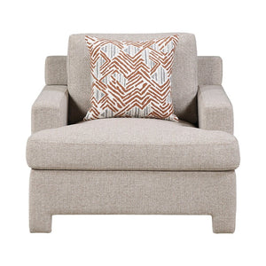 English Elm Swivel Accent Chair Chenille Upholstered Walnut Frame Mid-Century Living Room Seat Taupe Chenille 39 L x 40.5 W x 36 H B011P582015