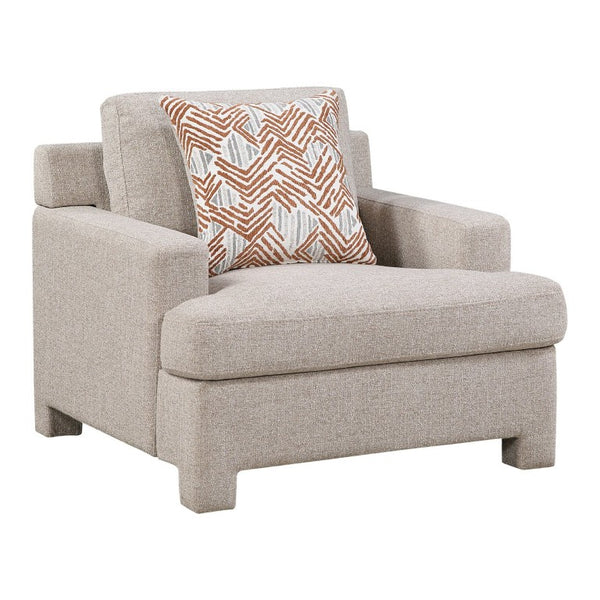 English Elm Swivel Accent Chair Chenille Upholstered Walnut Frame Mid-Century Living Room Seat Taupe Chenille 39 L x 40.5 W x 36 H B011P582015