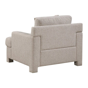English Elm Swivel Accent Chair Chenille Upholstered Walnut Frame Mid-Century Living Room Seat Taupe Chenille 39 L x 40.5 W x 36 H B011P582015