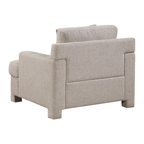 English Elm Swivel Accent Chair Chenille Upholstered Walnut Frame Mid-Century Living Room Seat Taupe Chenille 39 L x 40.5 W x 36 H B011P582015