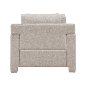 English Elm Swivel Accent Chair Chenille Upholstered Walnut Frame Mid-Century Living Room Seat Taupe Chenille 39 L x 40.5 W x 36 H B011P582015