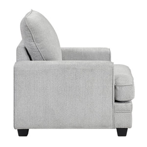 English Elm Chair with Chenille Upholstery Deep Seat Foam Cushion Living Room Accent Lounge B011P582035