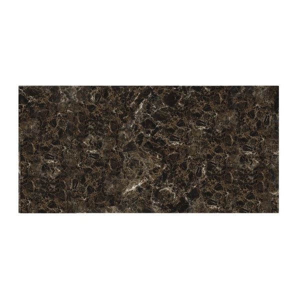English Elm Occasional 3 Piece Faux Marble and Matte Black Metal Living Room Table Set B011P582774