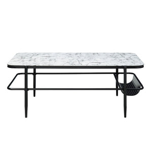 English Elm Occasional 3 Piece Set Fluted Glass Tops and Matte Black Metal Base for Living Rooms B011P582778