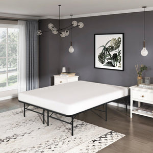 English Elm Full Metal Platform Bed Frame with Tool-Free Setup and 14 Inch Under Storage B011P582785
