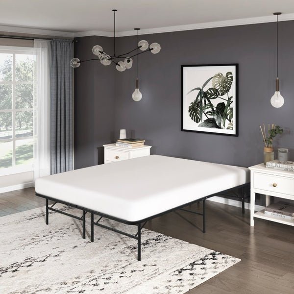 English Elm Full Metal Platform Bed Frame with Tool-Free Setup and 14 Inch Under Storage B011P582785