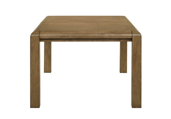 English Elm 1Pc Extendable Rectangular Dining Table Plank Top Warm Brown Farmhouse Modern B011P582807