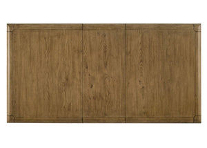 English Elm 1Pc Extendable Rectangular Dining Table Plank Top Warm Brown Farmhouse Modern B011P582807