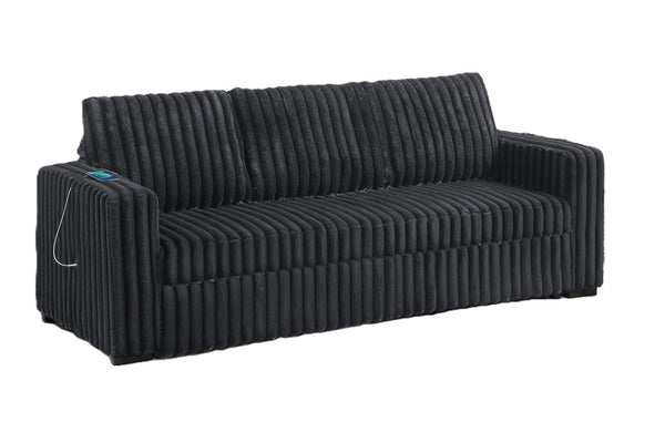 English Elm Sleeper Sofa Convertible Pull Out Bed Jumbo Corduroy Channel Tufted Living Room B011P584201