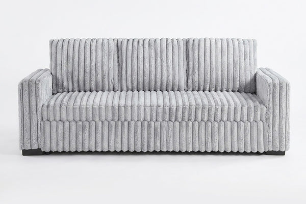 English Elm Sleeper Sofa with Pull Out Bed Jumbo Corduroy Channel Tufted Living Room Couch B011P584202