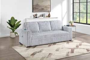 English Elm Sleeper Sofa with Pull Out Bed Jumbo Corduroy Channel Tufted Living Room Couch B011P584202