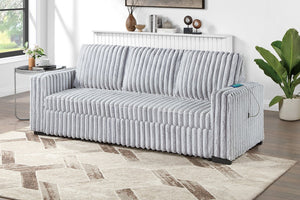 English Elm Sleeper Sofa with Pull Out Bed Jumbo Corduroy Channel Tufted Living Room Couch B011P584202