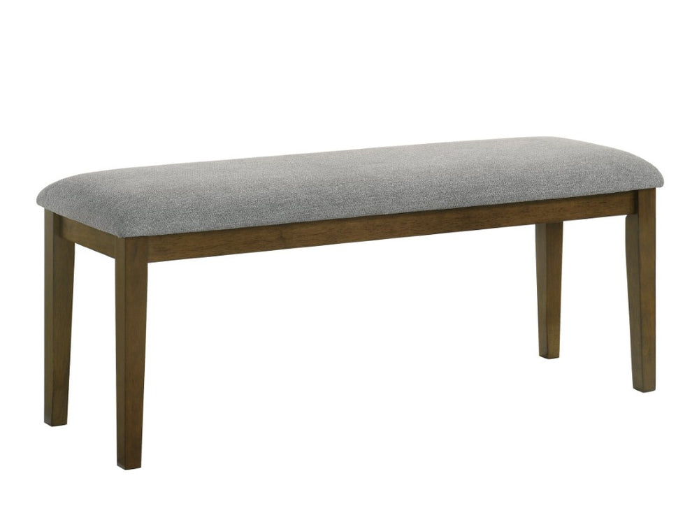 English Elm 1Pc Upholstered Dining Bench Solid Wood Frame Padded Seat Farmhouse or Modern Table B011P584215