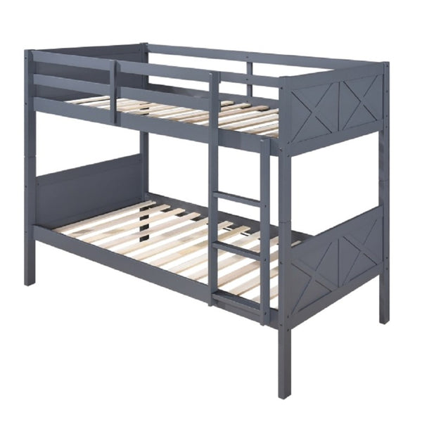 English Elm Victorian Ornate Wrought Metal Daybed with Pull Out Trundle for Guest Rooms Dark Gray MDF,Rubber Wood B011P586392
