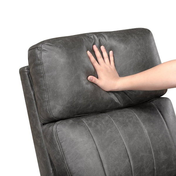 English Elm Modern Power Lift Recliner Chair Faux Leather Upholstered with Pocket Coil Seating Support B011P587005