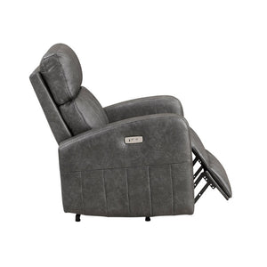 English Elm Modern Power Lift Recliner Chair Faux Leather Upholstered with Pocket Coil Seating Support B011P587005