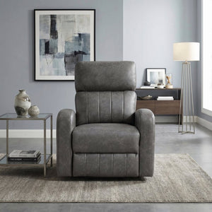 English Elm Modern Power Lift Recliner Chair Faux Leather Upholstered with Pocket Coil Seating Support B011P587005