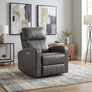 English Elm Modern Power Lift Recliner Chair Faux Leather Upholstered with Pocket Coil Seating Support B011P587005