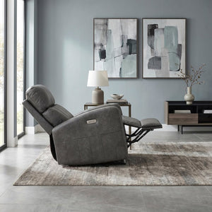 English Elm Modern Power Lift Recliner Chair Faux Leather Upholstered with Pocket Coil Seating Support B011P587005