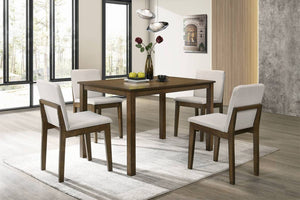 English Elm Table Top Dark Walnut Rubberwood Veneer Transitional Dining Room Statement Piece B011P587682