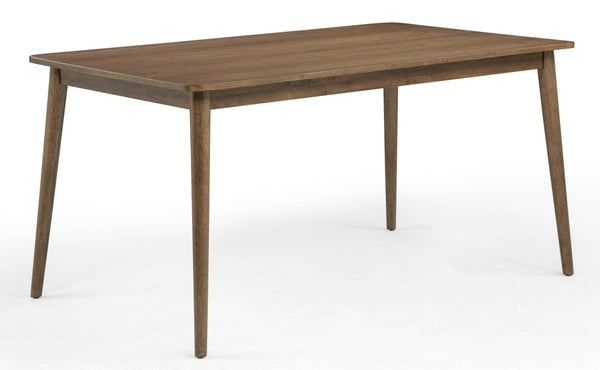 English Elm Contemporary Traditional Rectangular Dining Table Warm Wood Finish Seats Six B011P588402