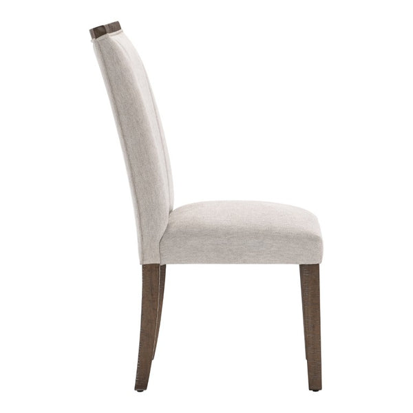 English Elm Brown Acacia Veneer X-Back Dining Chairs Set of Ten for Transitional Spaces Gray 10 Pc B011P590180