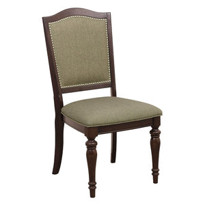English Elm Black Matte Pine Wood Dining Chair Set with Double X Back Transitional Style Dark Cherry 6 Pc Side Chair B011P590187