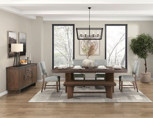 English Elm Walnut Veneer Dining Chair Set of Four Gray Upholstered Contemporary Wood Seating B011P590246