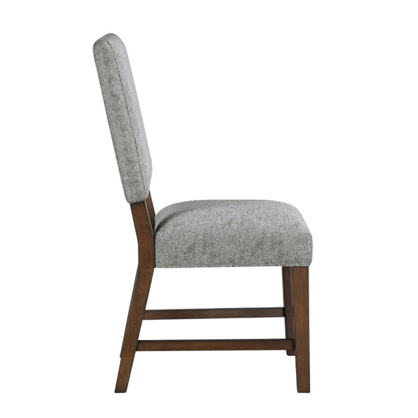 English Elm Brown X-Back Wood Dining Chair Set of Four with Upholstered Seat Acacia Veneer Gray 10 Piece B011P590248