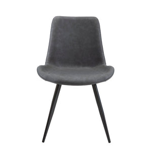 English Elm Beige Upholstered Ladder Back Dining Chair Set of Four Arts and Crafts Style Gray Metal 20 L x 23.5 W x 32.5 H B011P590299