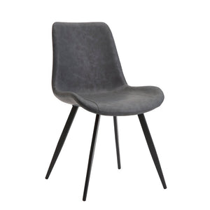 English Elm Beige Upholstered Ladder Back Dining Chair Set of Four Arts and Crafts Style Gray Metal 20 L x 23.5 W x 32.5 H B011P590299