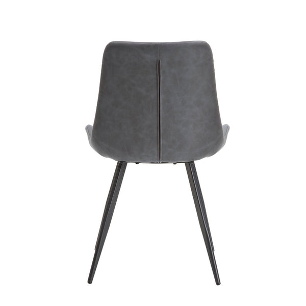 English Elm Beige Upholstered Ladder Back Dining Chair Set of Four Arts and Crafts Style Gray Metal 20 L x 23.5 W x 32.5 H B011P590299