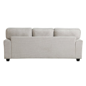 English Elm Transitional 3 Piece Chenille Living Room Sofa Set with Nailhead Trim and Pocket Coils Sofa Only B011P592484