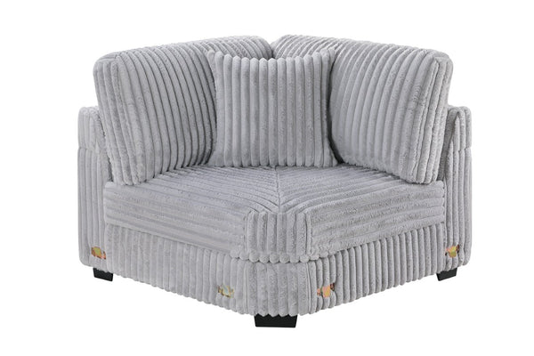 English Elm Reclining 3 Piece Top Grain Leather Sofa Set with Pocket Coil Cushions Modern Living Room Gray, Mink Corduroy B011P593068