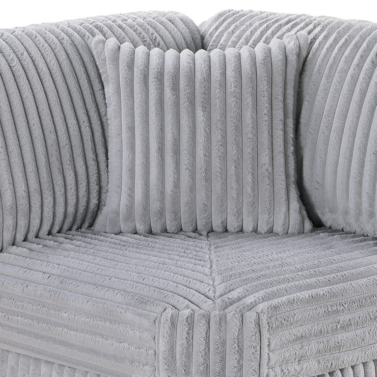 English Elm Reclining 3 Piece Top Grain Leather Sofa Set with Pocket Coil Cushions Modern Living Room Gray, Mink Corduroy B011P593068