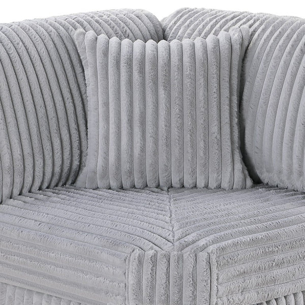 English Elm Reclining 3 Piece Top Grain Leather Sofa Set with Pocket Coil Cushions Modern Living Room Gray, Mink Corduroy B011P593068